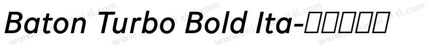 Baton Turbo Bold Ita字体转换